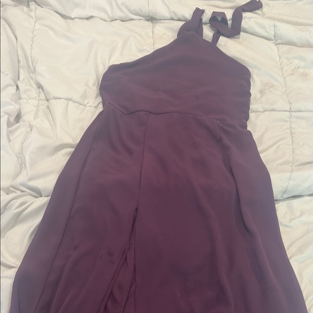 Wild Fable One Shoulder Purple Dress